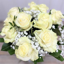Bouquet de roses blanches